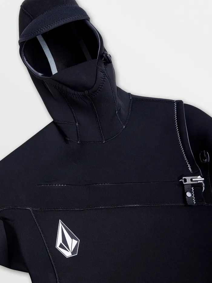 Volcom Rashguards Modulator 43mm Hooded Chest Zip Wetsuit 8211 Black Black 8211 Mens