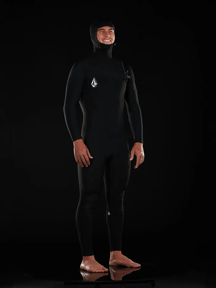 Volcom Rashguards Modulator 43mm Hooded Chest Zip Wetsuit 8211 Black Black 8211 Mens