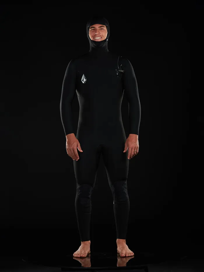Volcom Rashguards Modulator 43mm Hooded Chest Zip Wetsuit 8211 Black Black 8211 Mens