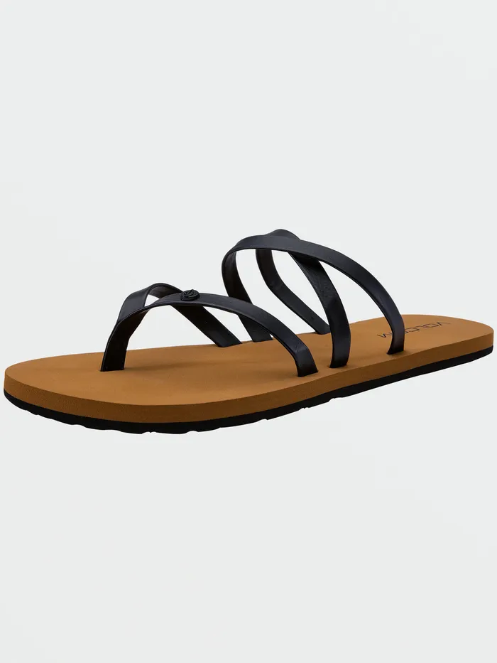 Volcom Sandals Easy Breezy II Sandal 8211 Black Black 8211 Womens
