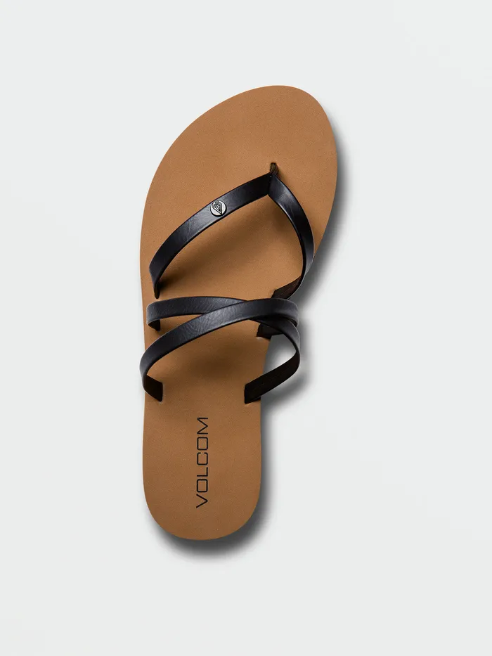 Volcom Sandals Easy Breezy II Sandal 8211 Black Black 8211 Womens