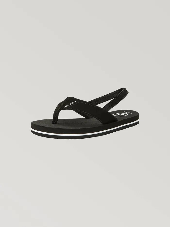 Volcom Sandals Little Boys Victor Sandal 8211 Black Black 8211 Boys