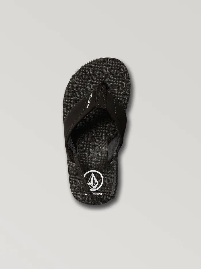 Volcom Sandals Little Boys Victor Sandal 8211 Black Black 8211 Boys