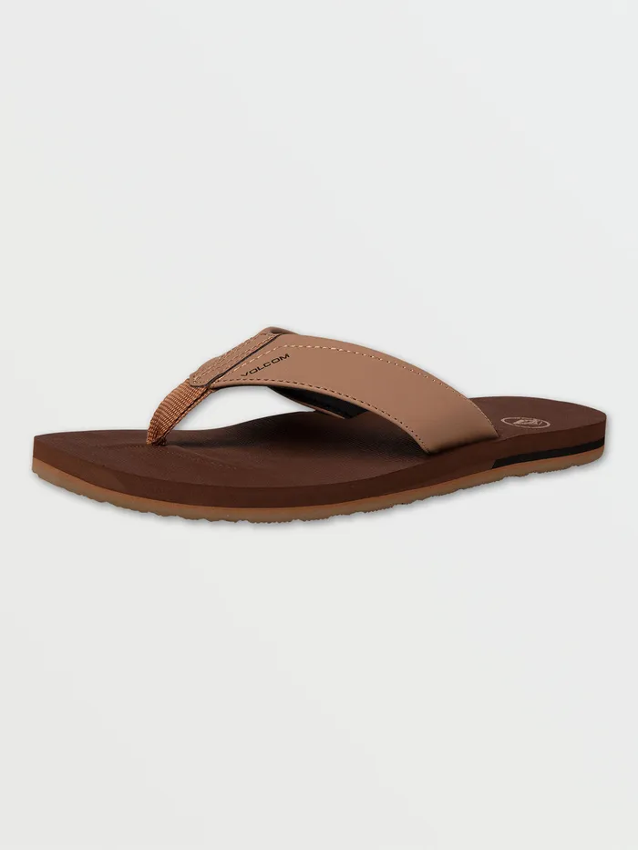 Volcom Sandals Victor Sandals 8211 Brown Khaki Brown Khaki 8211 Mens