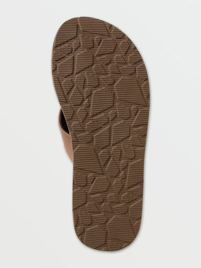 Volcom Sandals Victor Sandals 8211 Brown Khaki Brown Khaki 8211 Mens