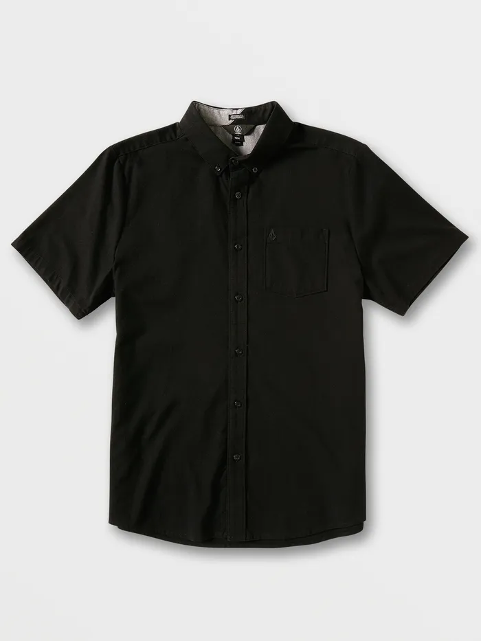 Volcom Shirts and Flannels Everett Oxford Short Sleeve Shirt 8211 New Black New Black 8211 Mens Volcom Shirts and Flannels Everett Oxford Short Sleeve Shirt 8211 New Black New Black 8211 Mens
