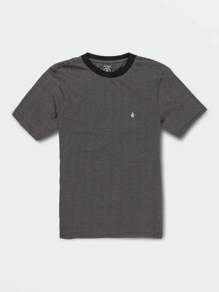 Volcom Shirts and Flannels Little Boys Slated Stripe Crew Short Sleeve 8211 Black Black 8211 Boys Volcom Shirts and Flannels Little Boys Slated Stripe Crew Short Sleeve 8211 Black Black 8211 Boys