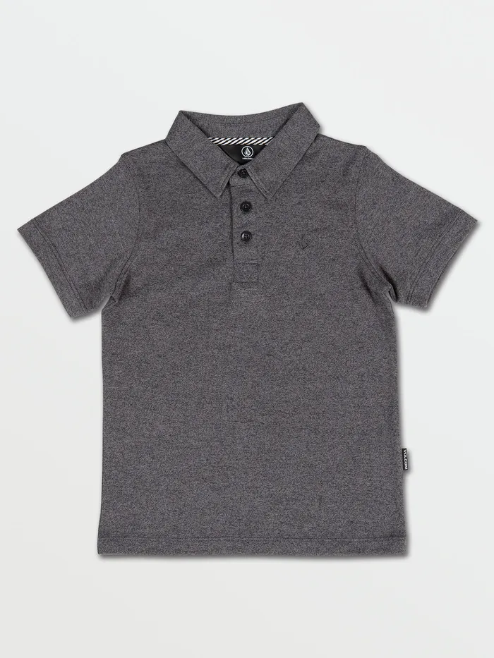 Volcom Shirts and Flannels Little Boys Wowzer Short Sleeve Polo 8211 Stealth Stealth 8211 Boys Volcom Shirts and Flannels Little Boys Wowzer Short Sleeve Polo 8211 Stealth Stealth 8211 Boys