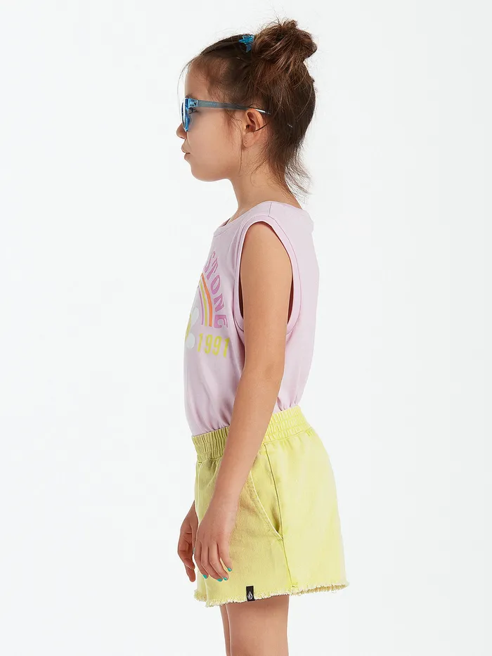 Volcom Shorts Girls Strutin Stone Shorts 8211 Lime Lime 8211 Girls
