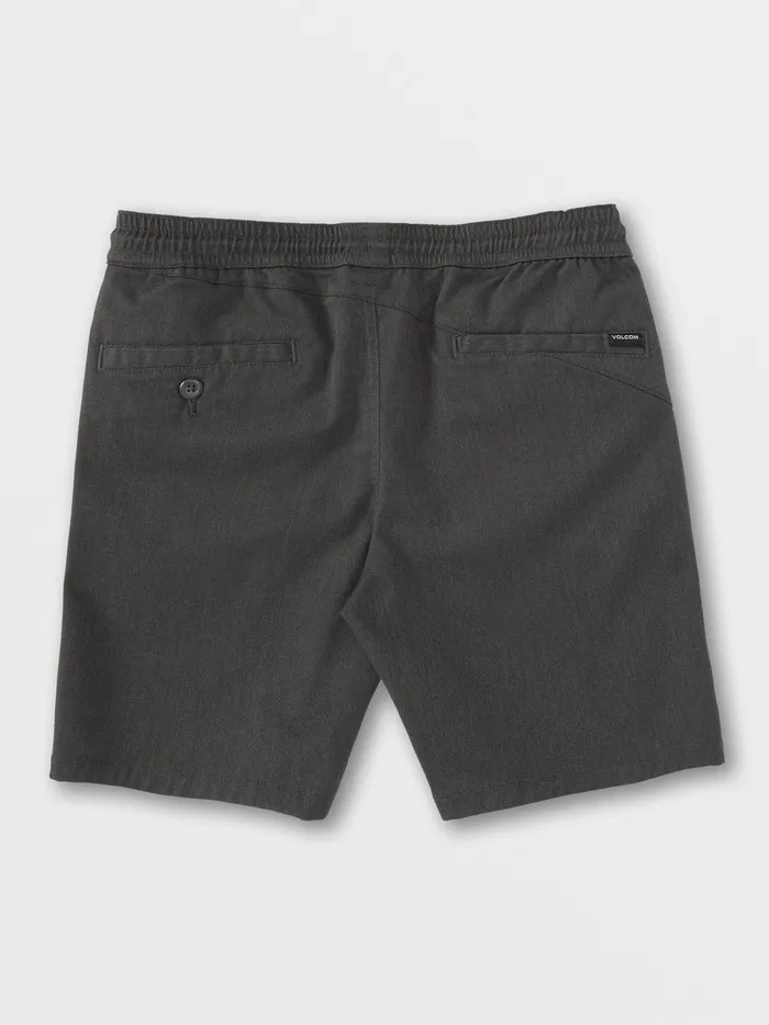 Volcom Shorts Little Boys Frickin Elastic Shorts 8211 Charcoal Heather Charcoal Heather 8211 Boys