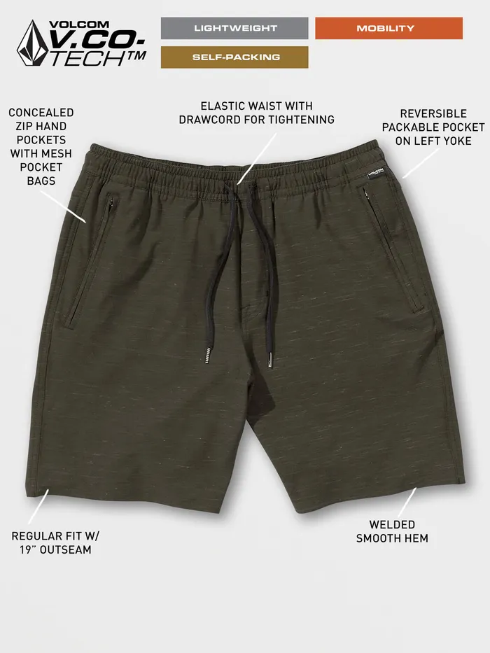Volcom Shorts Wrecpack Hybrid Shorts 8211 Black Black 8211 Mens