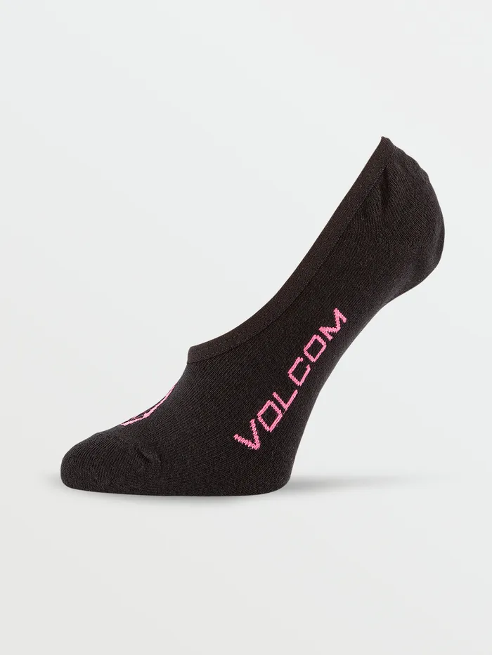 Volcom Socks Stones No Show Socks 3 Pack 8211 Assorted Colors Assorted Colors 8211 Womens