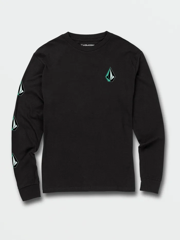 Volcom TShirts and Tanks Big Boys Iconic Stone Long Sleeve Tee 8211 Black Black 8211 Boys Volcom TShirts and Tanks Big Boys Iconic Stone Long Sleeve Tee 8211 Black Black 8211 Boys