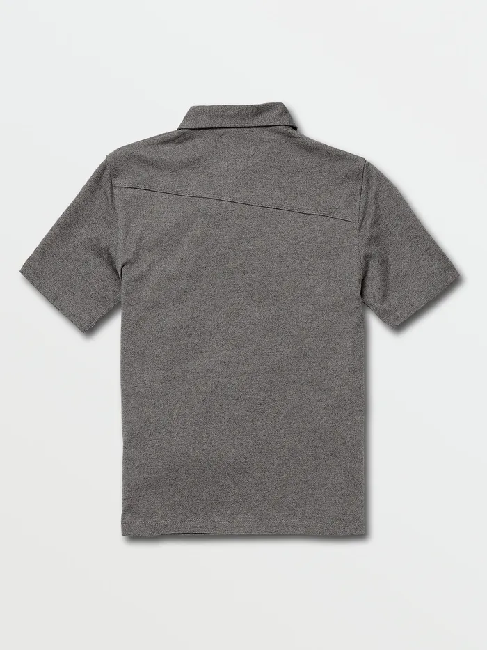 Volcom TShirts and Tanks Big Boys Wowzer Short Sleeve Polo 8211 Stealth Stealth 8211 Boys