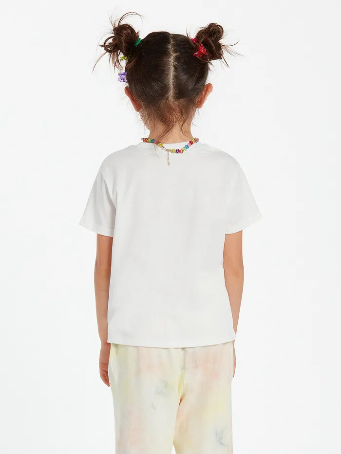Volcom TShirts and Tanks Girls Last Party Short Sleeve Tee 8211 Star White Star White 8211 Girls