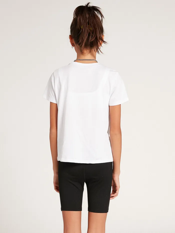 Volcom TShirts and Tanks Girls Wavello Graphic Tee 8211 White White 8211 Girls