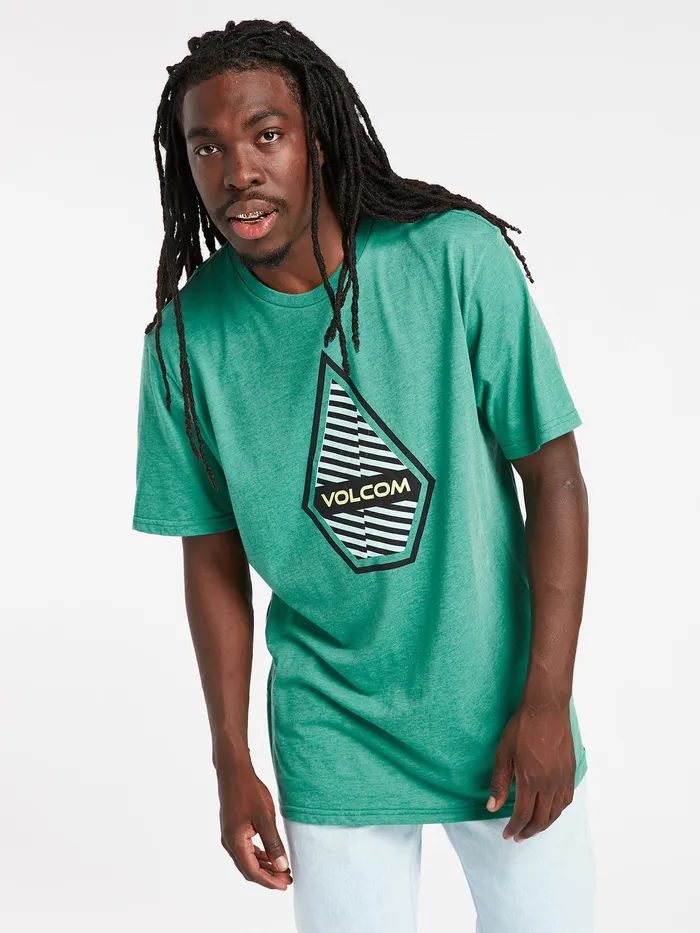 Volcom TShirts and Tanks Interference Short Sleeve Tee 8211 Kelly Heather Kelly Heather 8211 Mens Volcom TShirts and Tanks Interference Short Sleeve Tee 8211 Kelly Heather Kelly Heather 8211 Mens