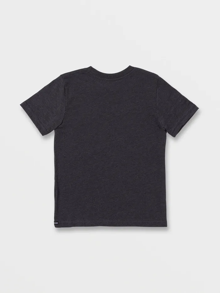 Volcom TShirts and Tanks Little Boys Horizon Short Sleeve Tee 8211 Dark Black Heather Dark Black Heather 8211 Boys
