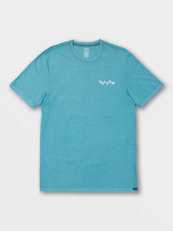 Volcom TShirts and Tanks Staggerly Short Sleeve Tee 8211 Temple Teal Temple Teal 8211 Mens