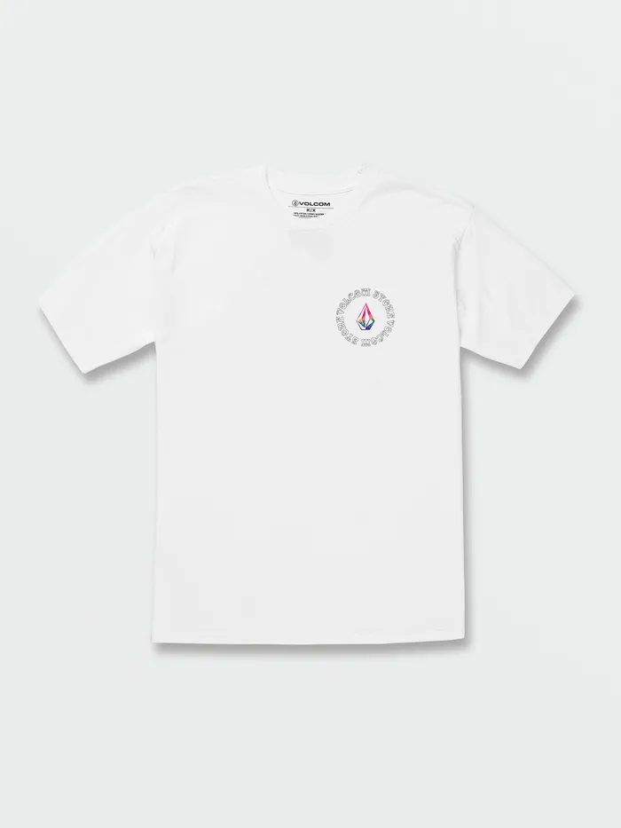 Volcom TShirts and Tanks Star Shields Short Sleeve Tee 8211 White White 8211 Mens