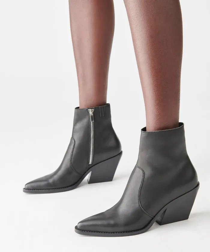 Volli Boots Black Leather Women Dolce Vita Boots and Booties