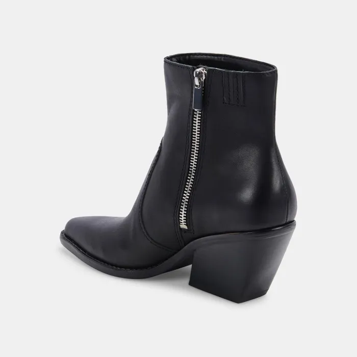 Volli Boots Black Leather Women Dolce Vita Boots and Booties