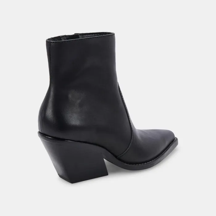 Volli Boots Black Leather Women Dolce Vita Boots and Booties