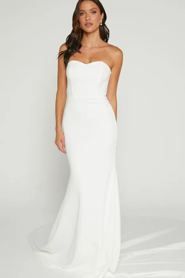 Vows For Life Bridal Gown 8211 Strapless Mermaid Gown In White Women Showpo Curve Clothes Vows For Life Bridal Gown 8211 Strapless Mermaid Gown In White Women Showpo Curve Clothes