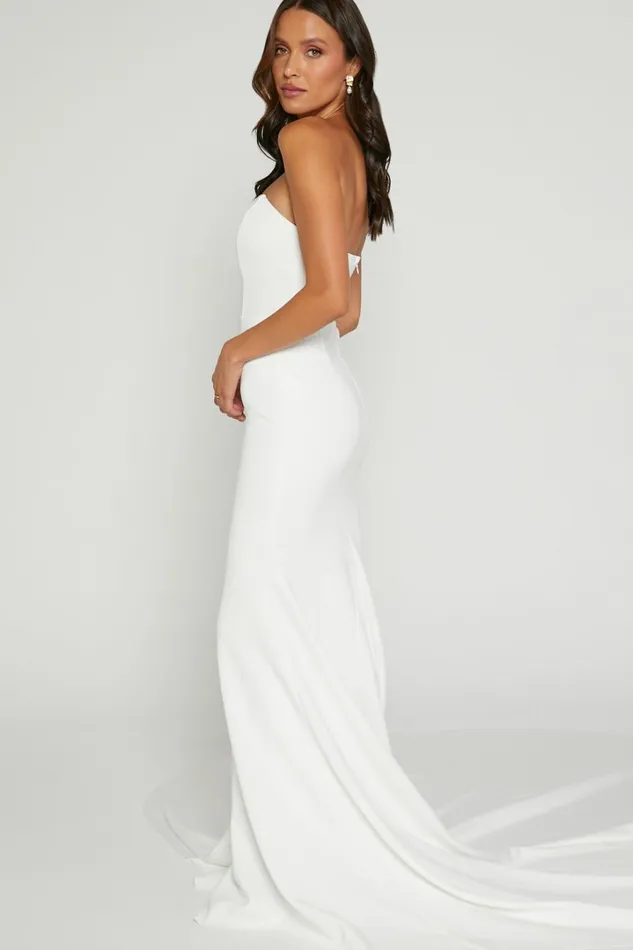 Vows For Life Bridal Gown 8211 Strapless Mermaid Gown In White Women Showpo Curve Clothes