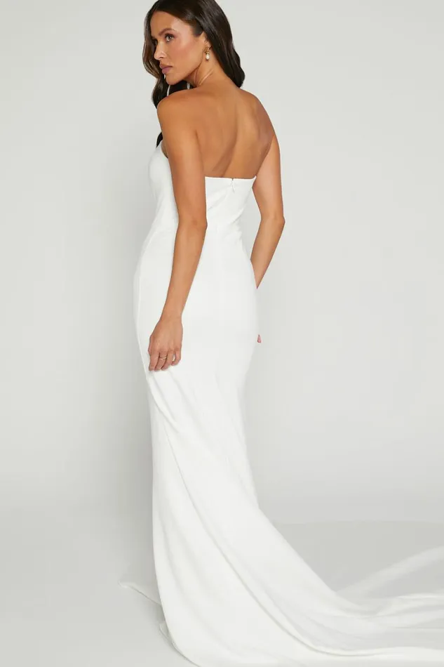 Vows For Life Bridal Gown 8211 Strapless Mermaid Gown In White Women Showpo Curve Clothes