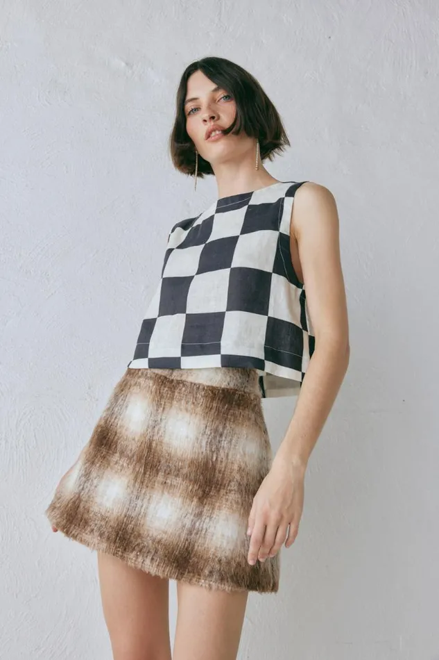 VRG GRL Alexa Mini Skirt Plaid Women Skirts