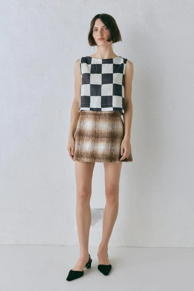 VRG GRL Alexa Mini Skirt Plaid Women Skirts