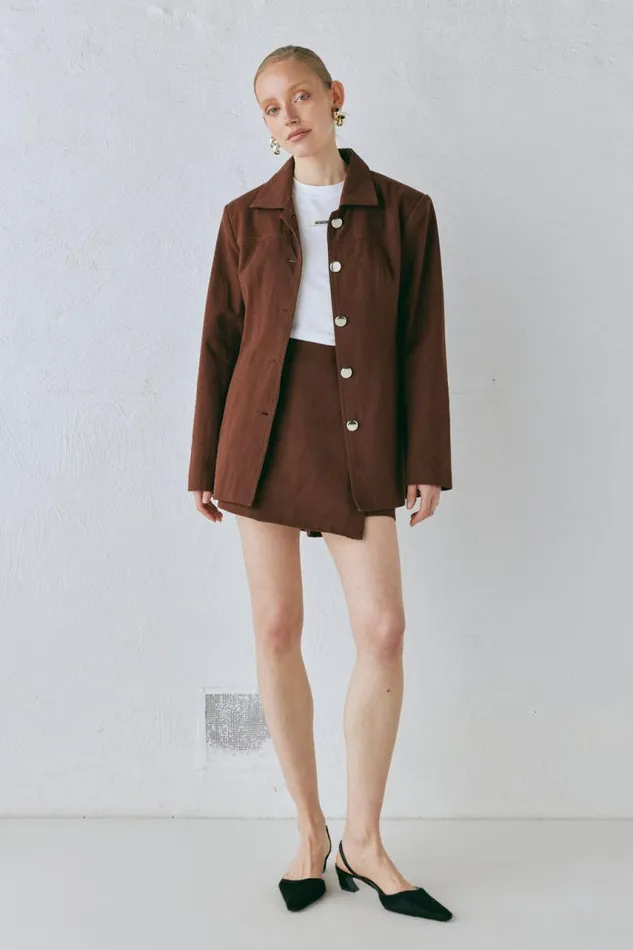 VRG GRL Esti Jacket Chocolate Women JacketsCoats