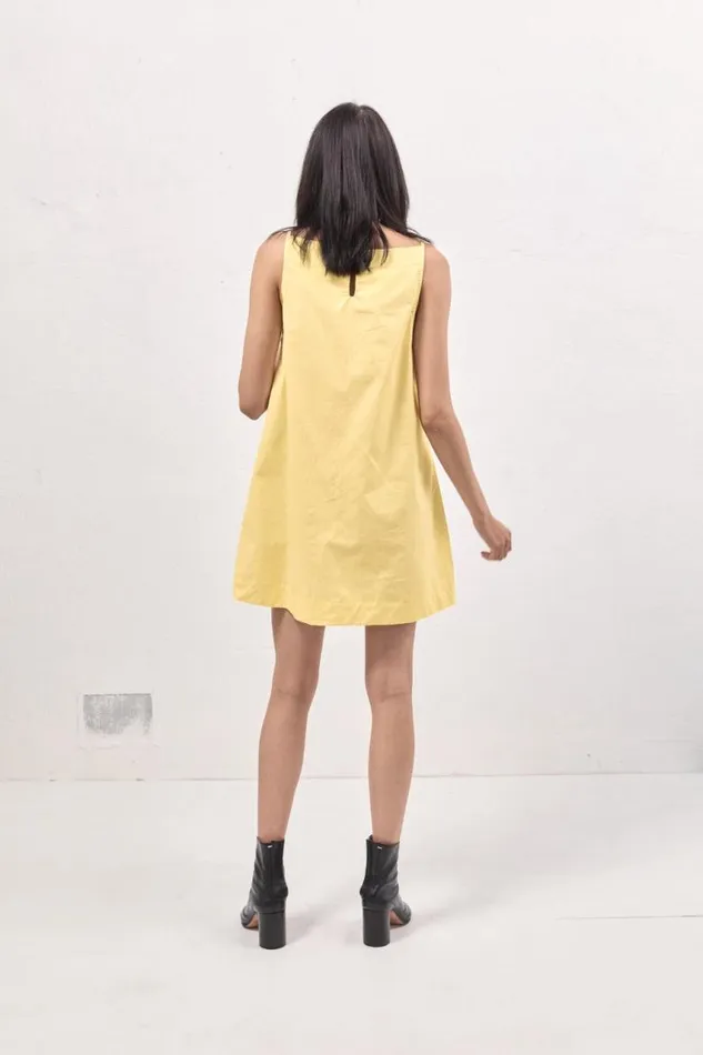 VRG GRL Tulli Mini Dress Lemon Women Mini Dresses