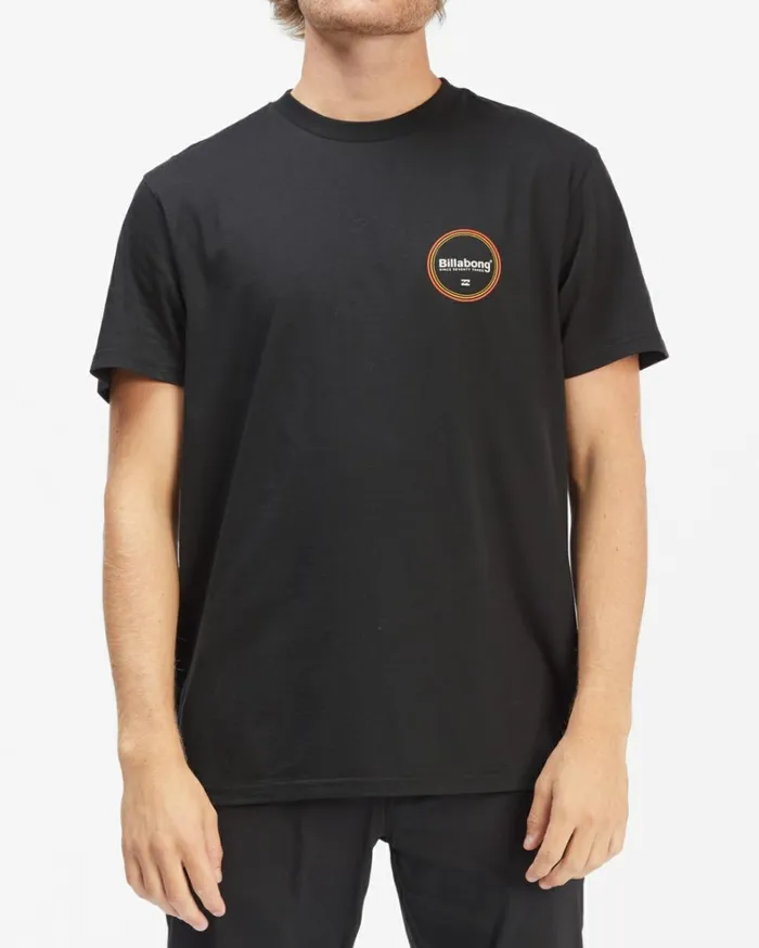 Walled Short Sleeve TShirt Black Men Billabong TShirts