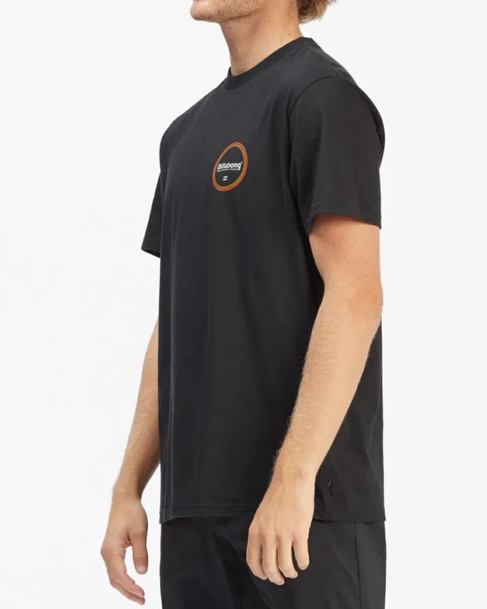 Walled Short Sleeve TShirt Black Men Billabong TShirts
