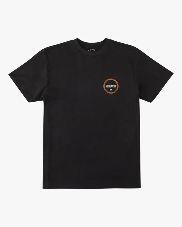 Walled Short Sleeve TShirt Black Men Billabong TShirts
