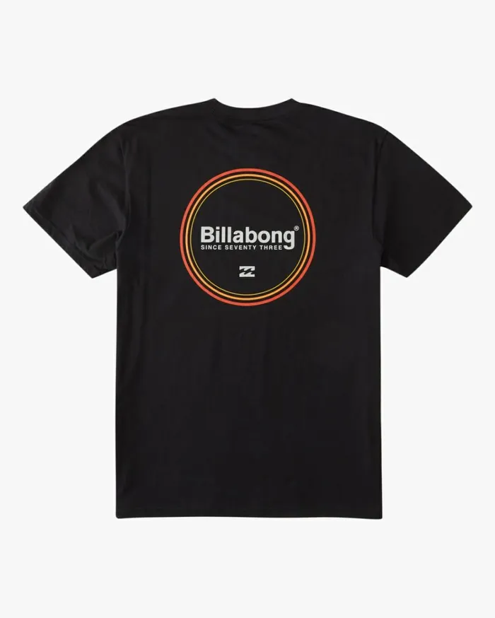 Walled Short Sleeve TShirt Black Men Billabong TShirts