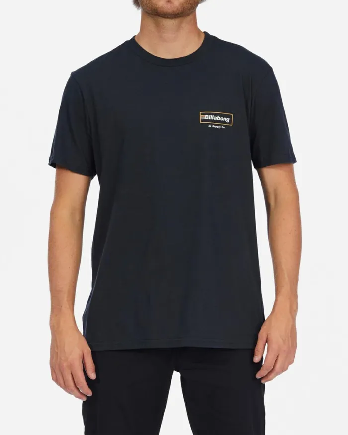 Walled Short Sleeve TShirt Washed Black Men Billabong TShirts
