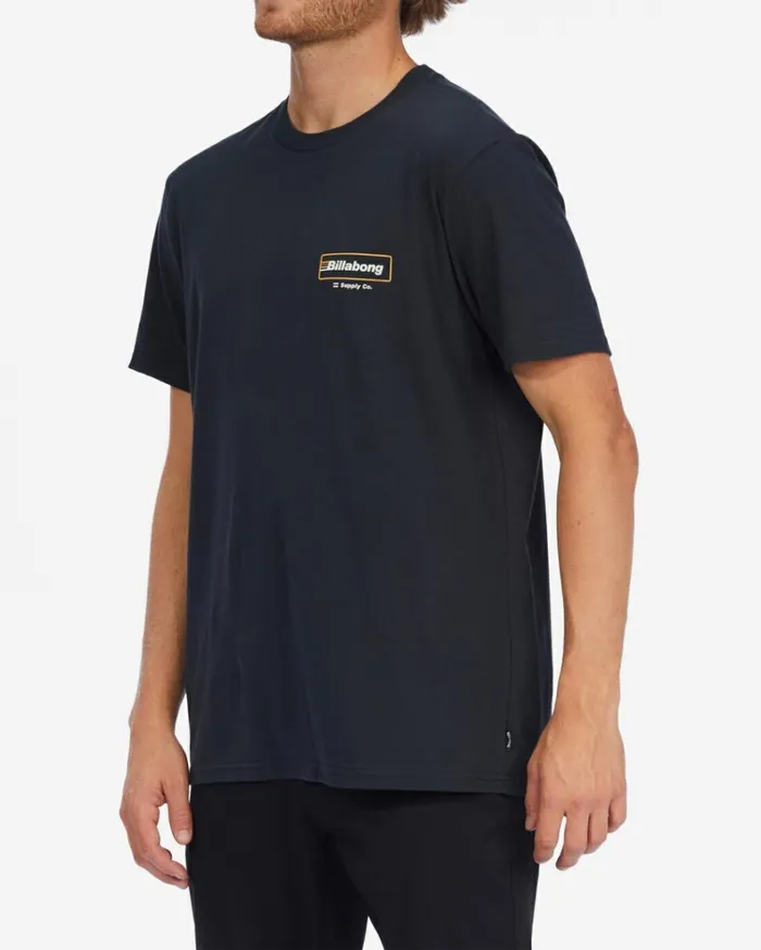 Walled Short Sleeve TShirt Washed Black Men Billabong TShirts