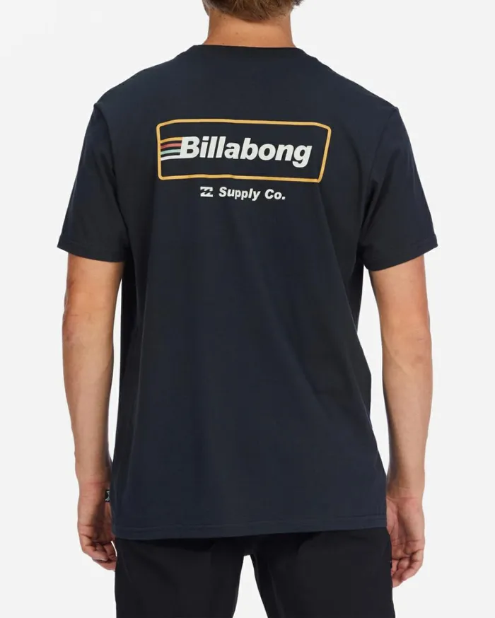 Walled Short Sleeve TShirt Washed Black Men Billabong TShirts