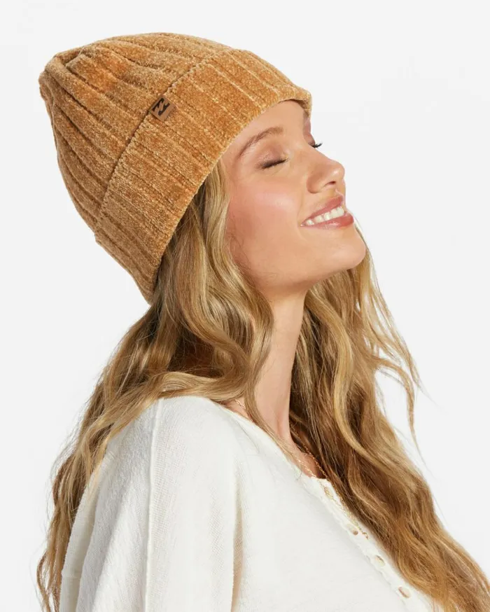 Warm Up Knit Beanie Cosmic Khaki Women Billabong Hats and Beanies
