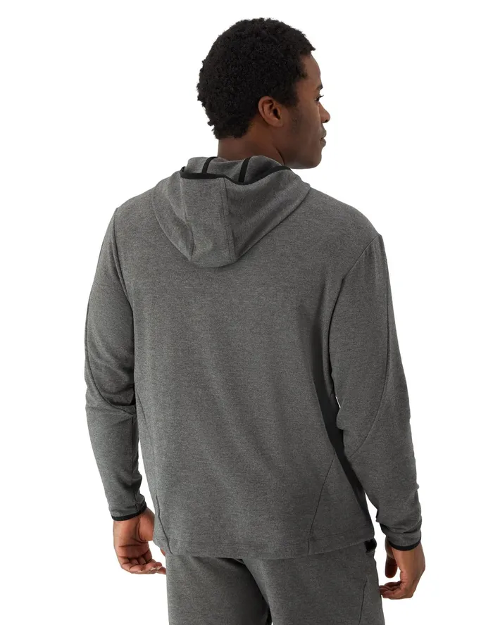 Weekender Hoodie Moisture Wicking Black Heather Men Champion Hoodies and Sweatshirts