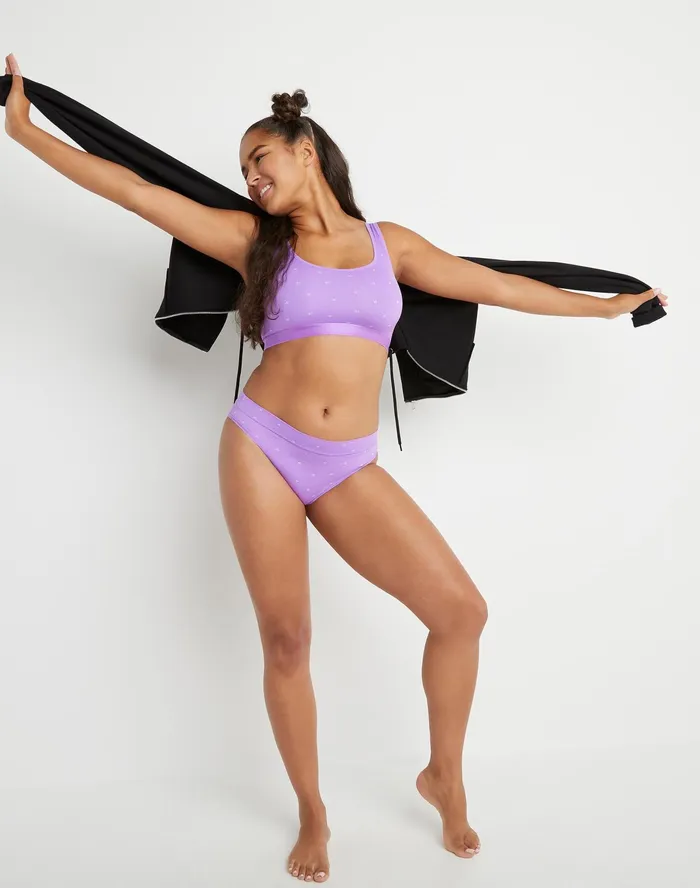 Women039S Active Brights HiLeg Underwear C Logo Purple C Logo Women Champion Underwear