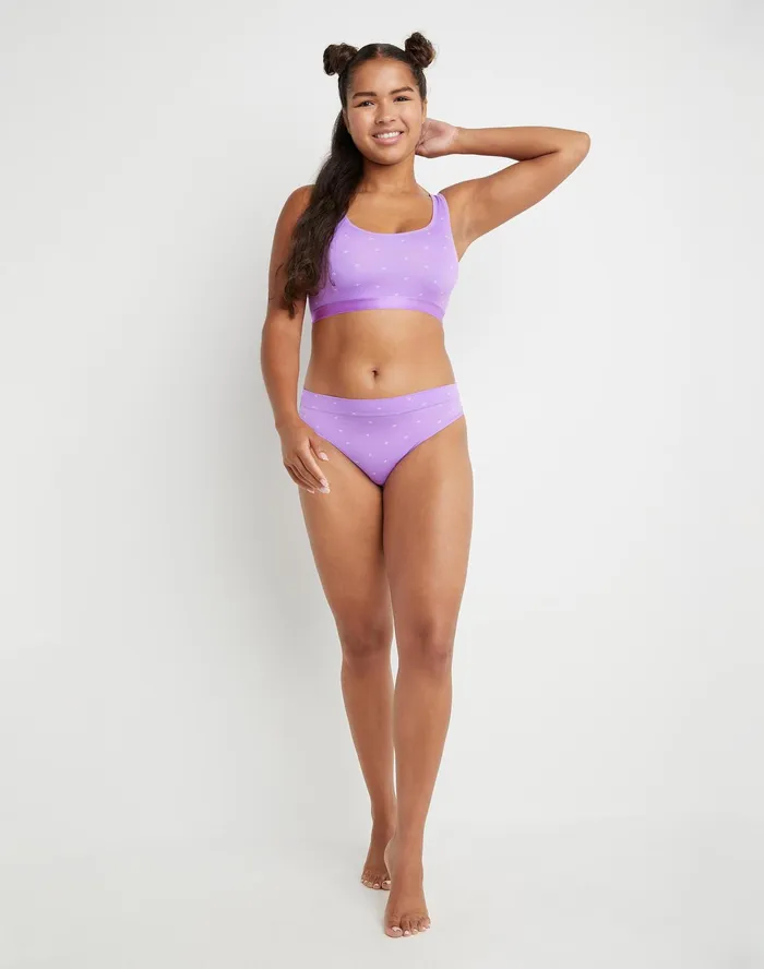 Women039S Active Brights HiLeg Underwear C Logo Purple C Logo Women Champion Underwear