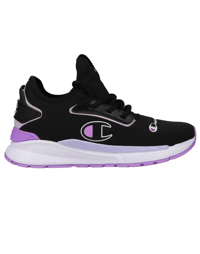 Women039S Flexer Clear Shoes Blacklavendersalty Purple Women Champion Running