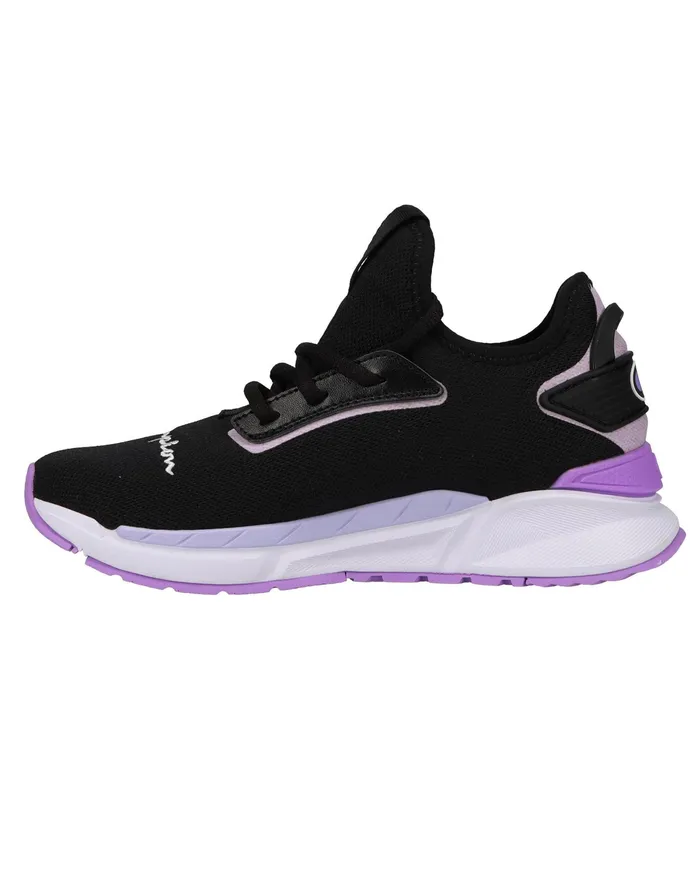 Women039S Flexer Clear Shoes Blacklavendersalty Purple Women Champion Running
