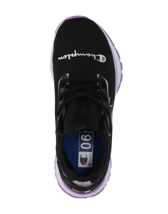 Women039S Flexer Clear Shoes Blacklavendersalty Purple Women Champion Running