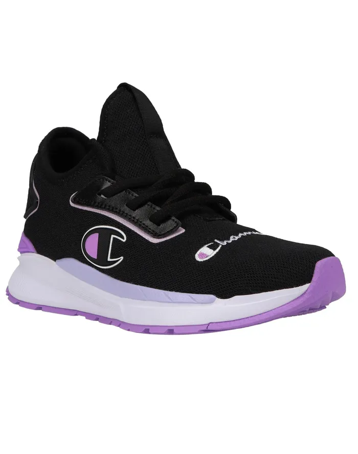 Women039S Flexer Clear Shoes Blacklavendersalty Purple Women Champion Running