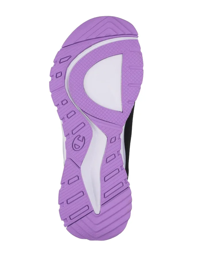 Women039S Flexer Clear Shoes Blacklavendersalty Purple Women Champion Running